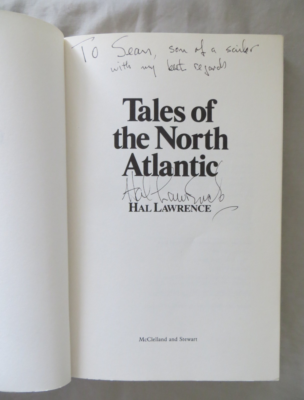 Tales of the North Atlantic Hal Lawrence WW2 WWII Signed Copy