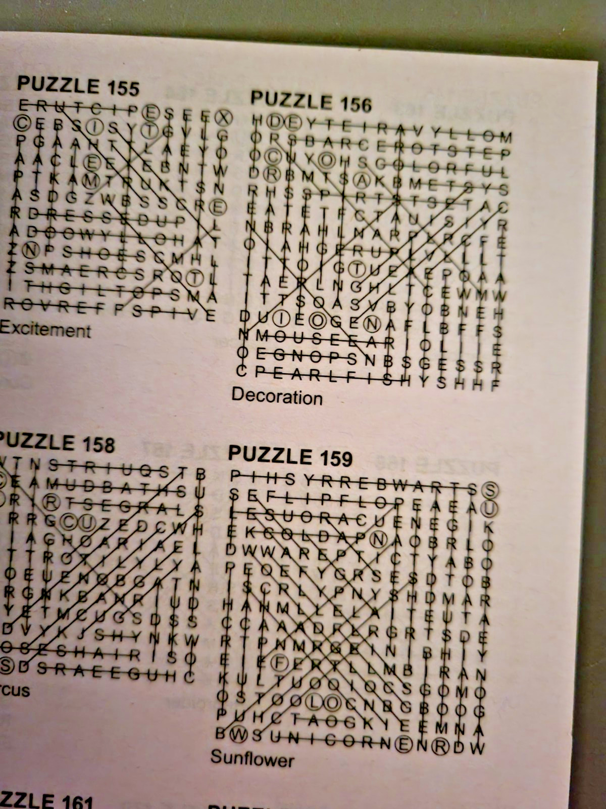 Lot of 4 Circle-A-Word Puzzle Books by Kappa – 530+ Challenges – Large Print