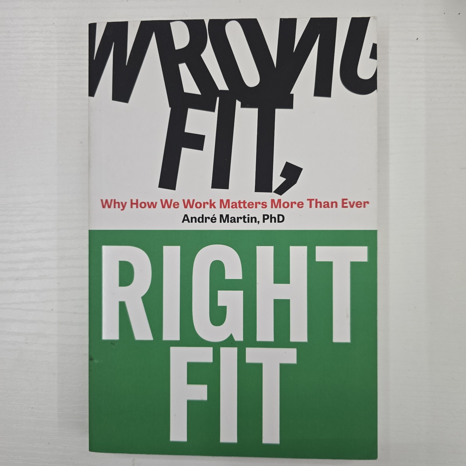 Wrong Fit, Right Fit by Andre Martin ( 2023, Paperback)