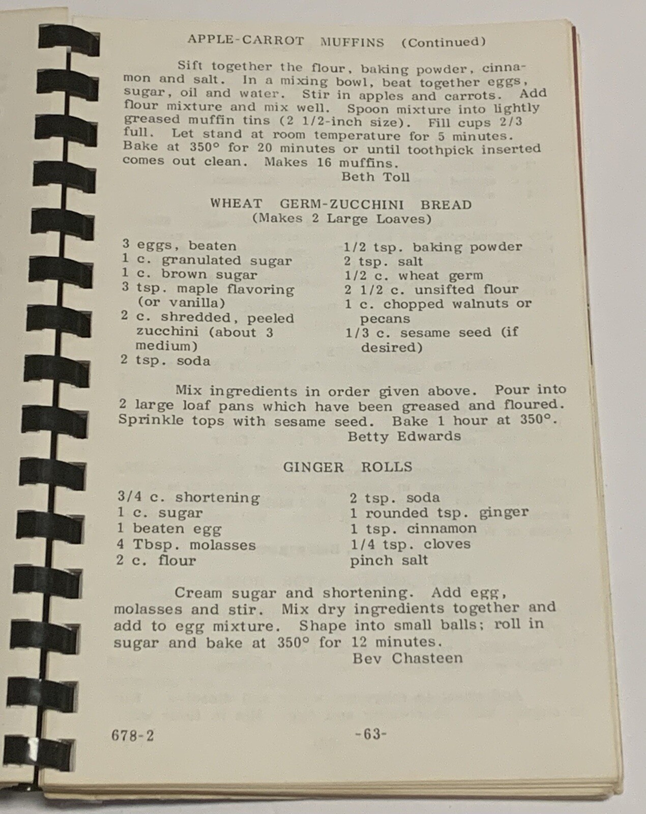 Vtg First United Methodist Church Cherished Recipes Cookbook Golden Colorado CO