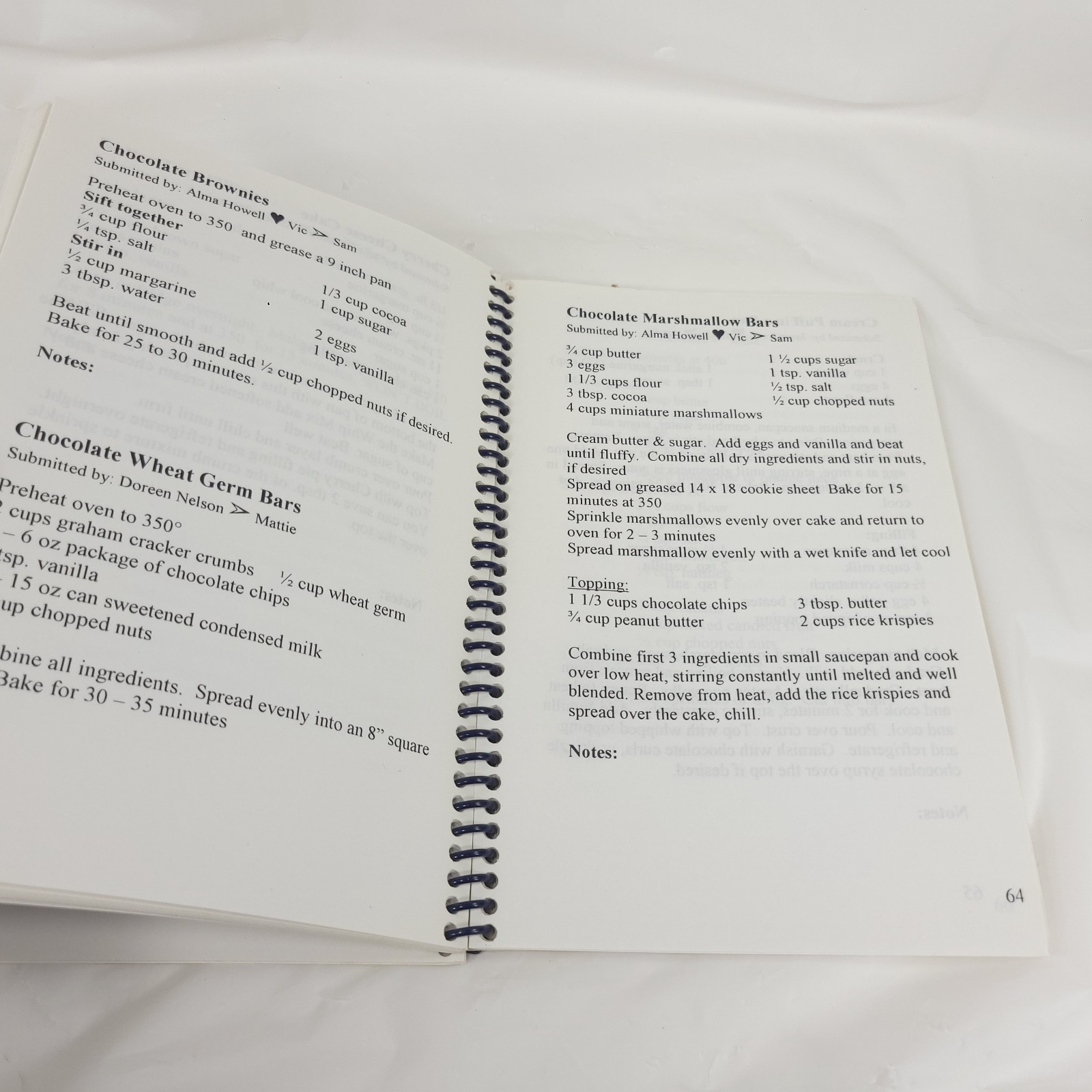 Howell Recipes 2000 Vintage Spiral Bound Family Cookbook Heritage Collection