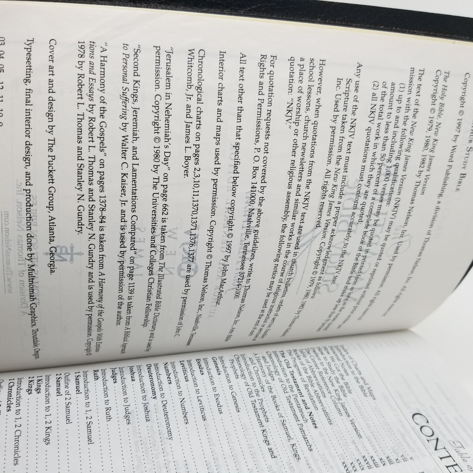 MacArthur Study Bible by John MacArthur (1997, Bonded Leather) Nkjv Nelson