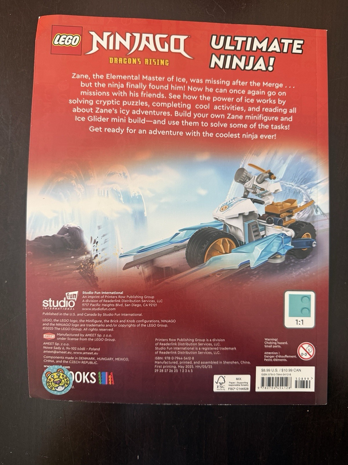 Lego Ninjago: Ultimate Ninja! With Minifigure Ameet Publishing Paperback Book