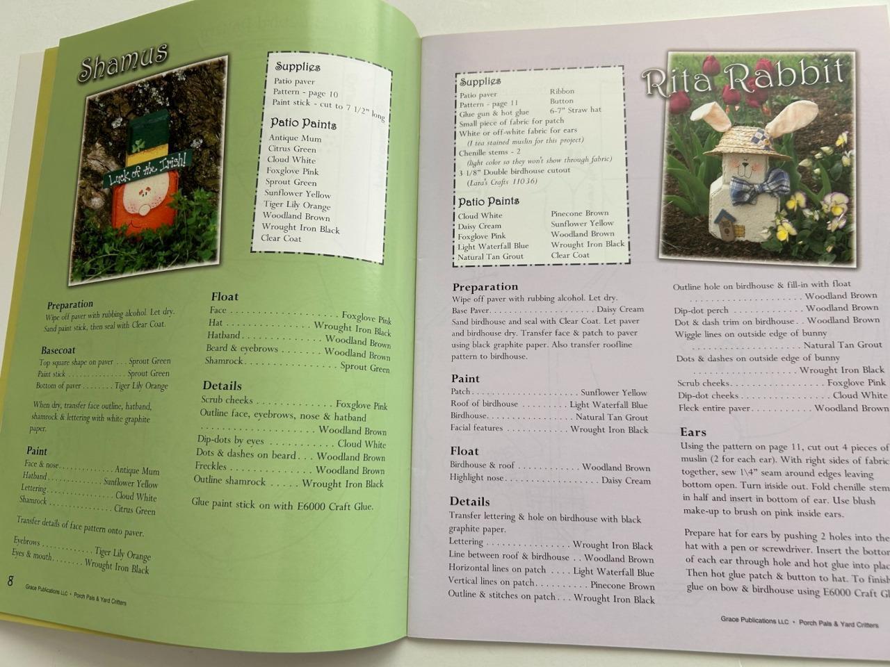 Marvelous Jars craft book Karen Popp 35 pages patterns decorative painting