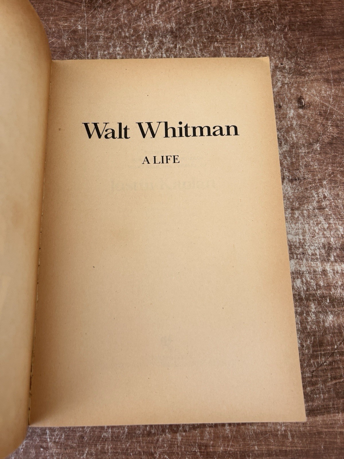 Walt Whitman, A Life – Hardcover By Kaplan, Justin – GOOD