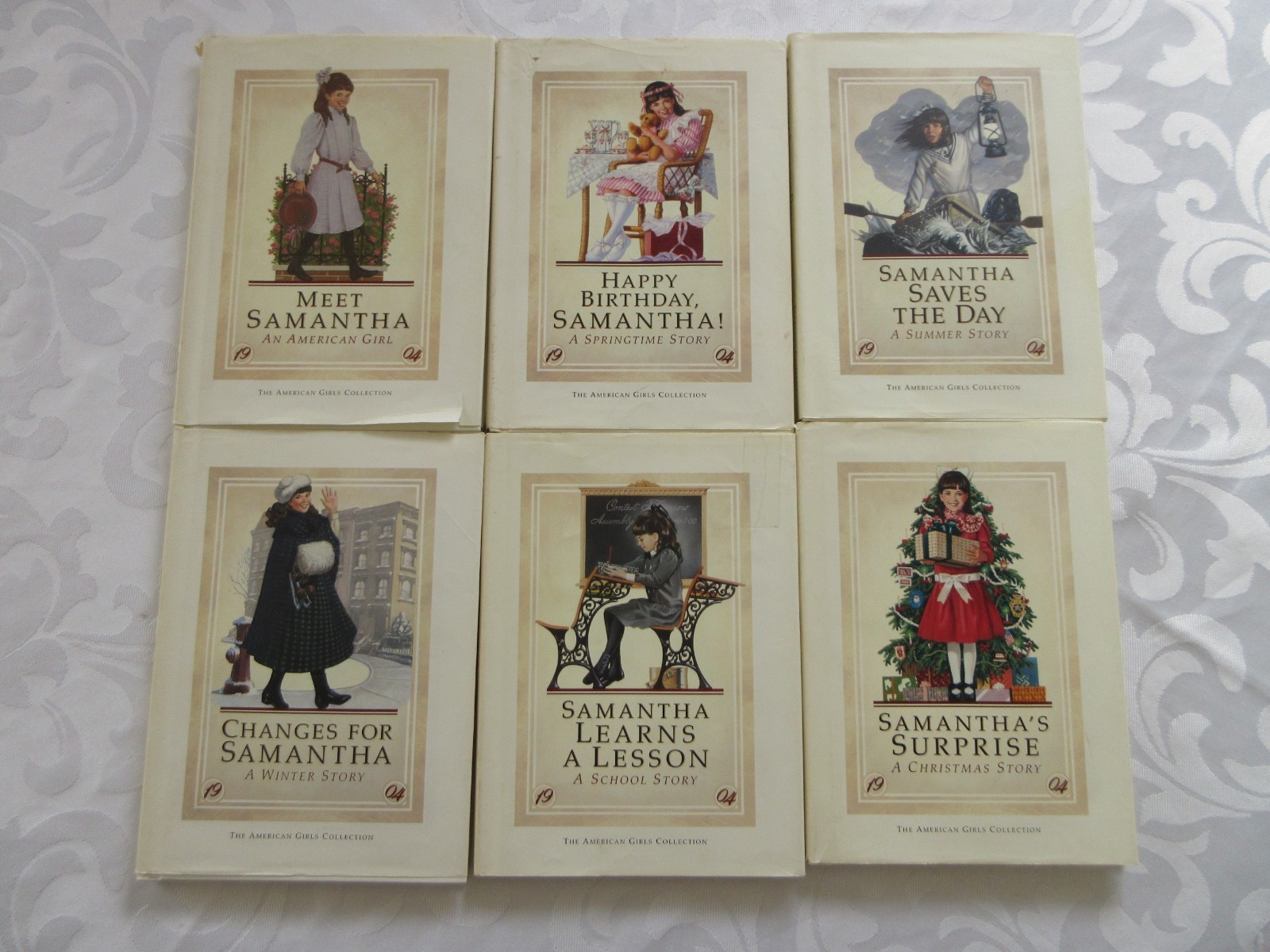 AG Pleasant Company SAMANTHA Hardcover BOOK Set -6, 1st PRINTING, 1ST ED. 1988
