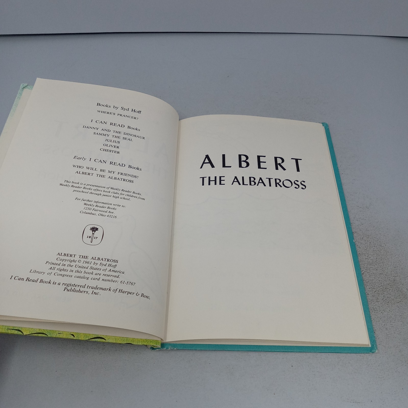 Albert The Albatross: 1961 Harper & Row Hardcover by Syd Hoff