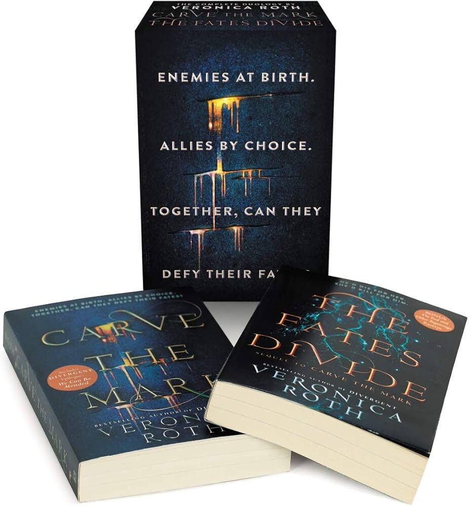 Carve the Mark 2-Book Paperback Box Set : The Fates Divide Veronica Roth New