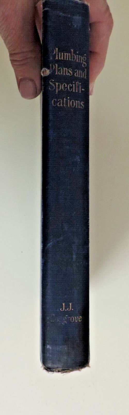 1910 Plumbing Plans and Specifications by J.J. Cosgrove HC
