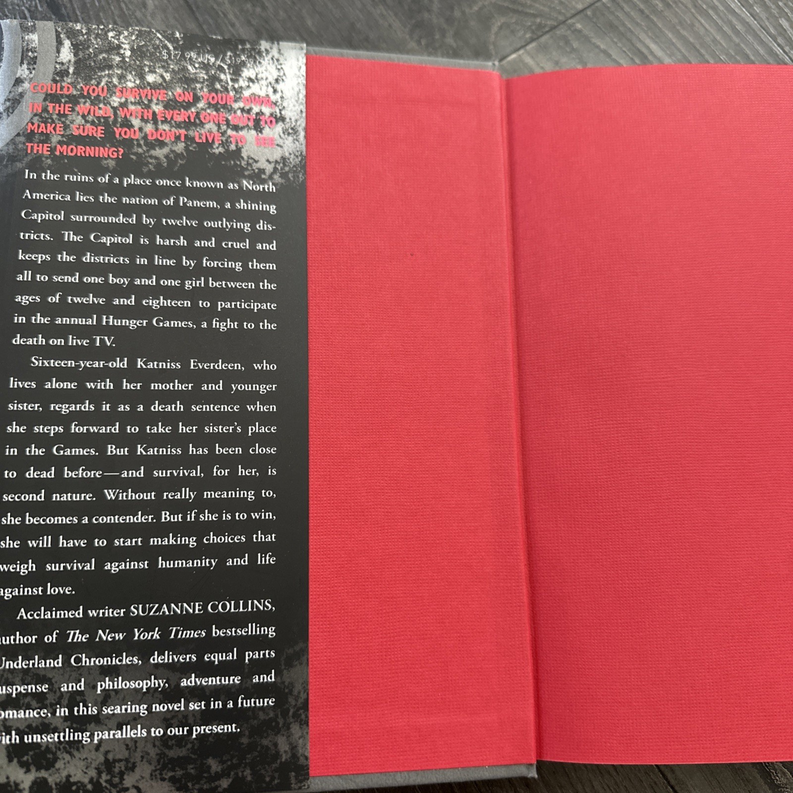 The Hunger Games Suzanne Collins Hardcover First Edition 2008 YA Sci-Fi Novel