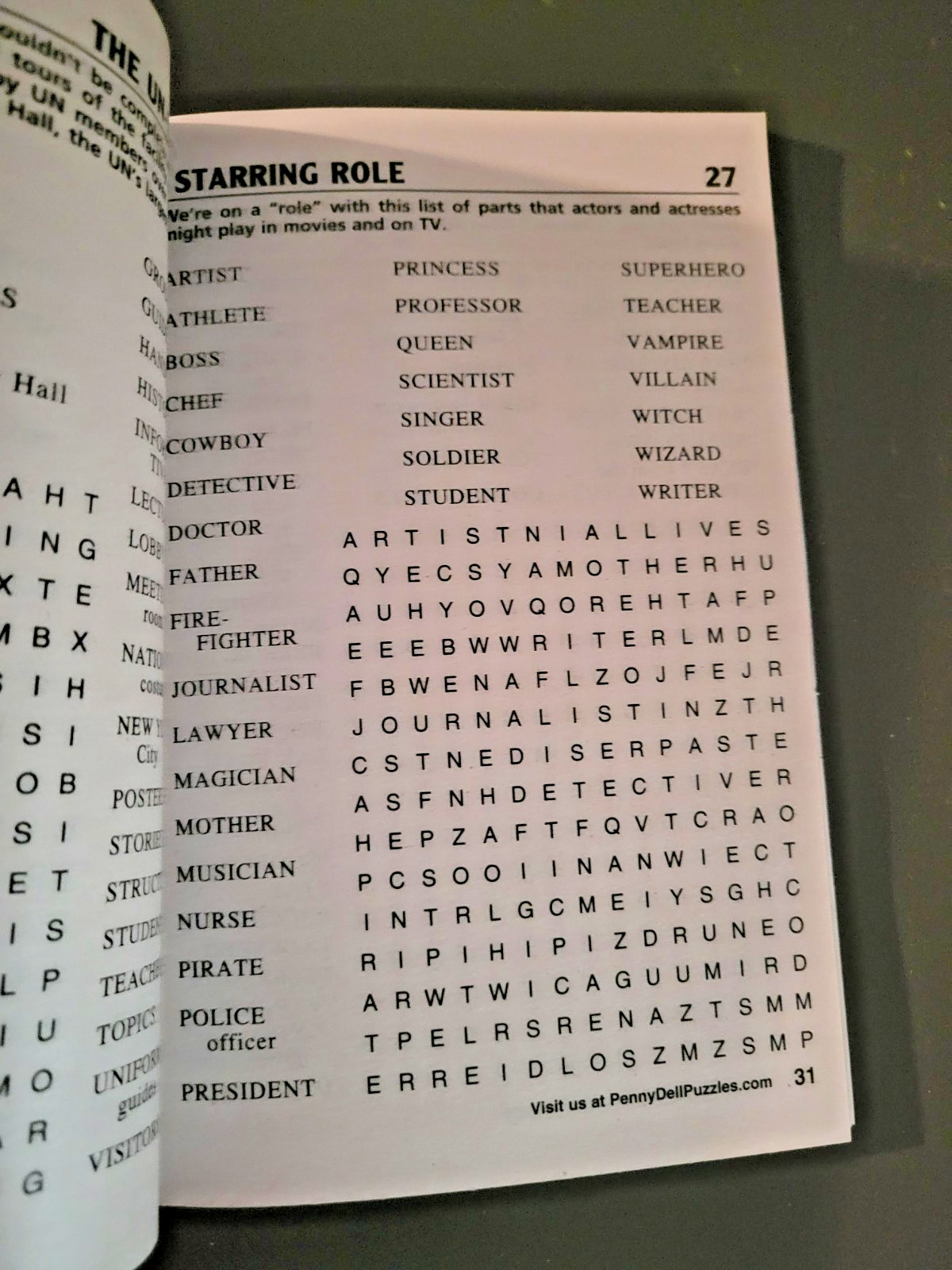 Lot of 3 Penny Press Family Fun & Easy Word Seek Puzzles – Hours Of Solving Fun!