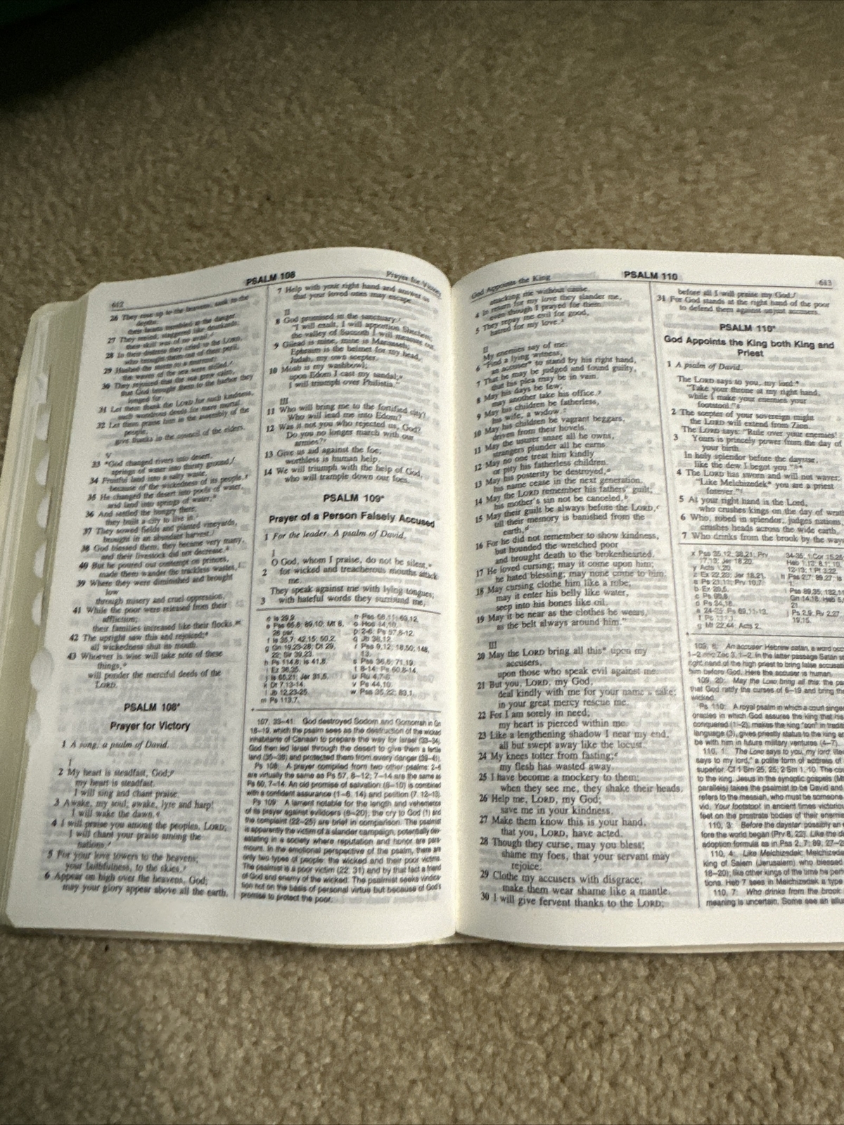 The New American Bible Catholic World Press w/ Tabs 1997 Ivory Faux Leather