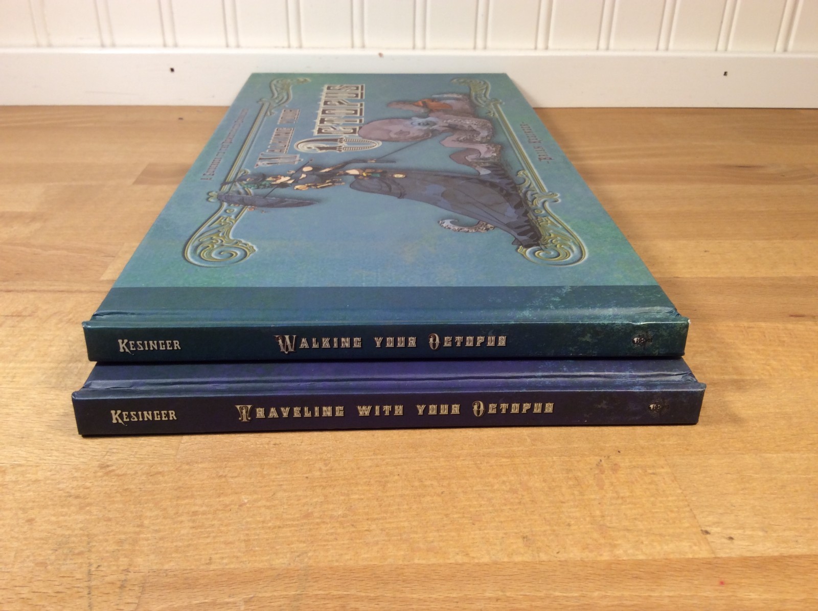Walking and Traveling With Your Octopus, Both SIGNED Brian Kesinger, HCs 1st/1st
