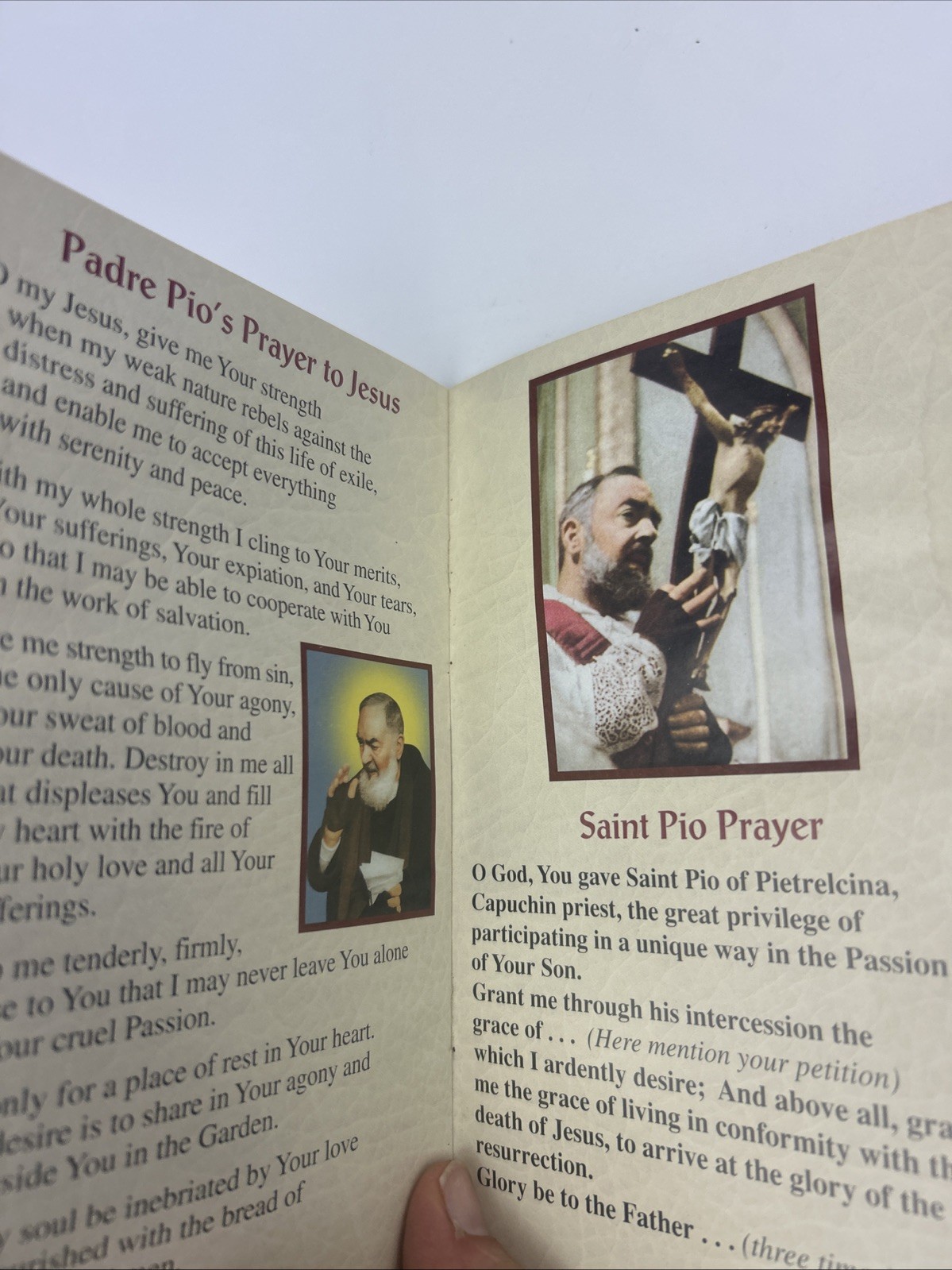 Vintage Lot Of 2 My Saint Pio Prayer Book Prayers from Padre Pio Foundation
