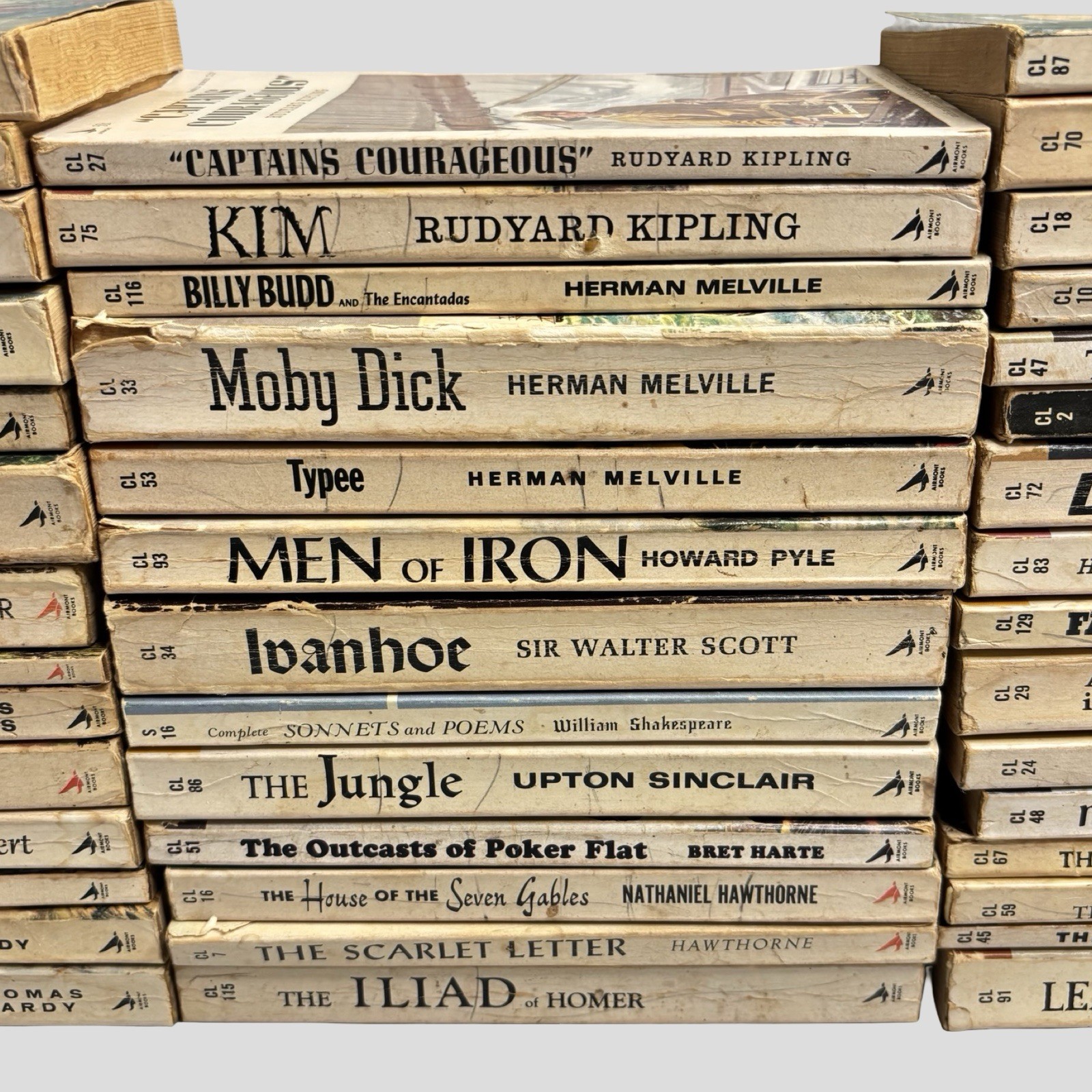 Airmont Classic Literature Paperback Book Lot Of 43 Vintage Assorted Titles 60s