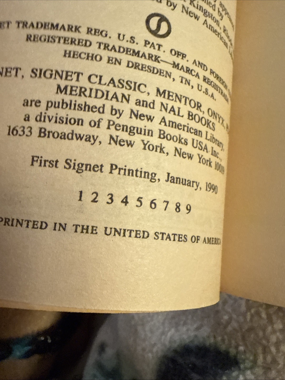 Stephen King, The Drawing Of The Three First Edition Signet Paperback Printing