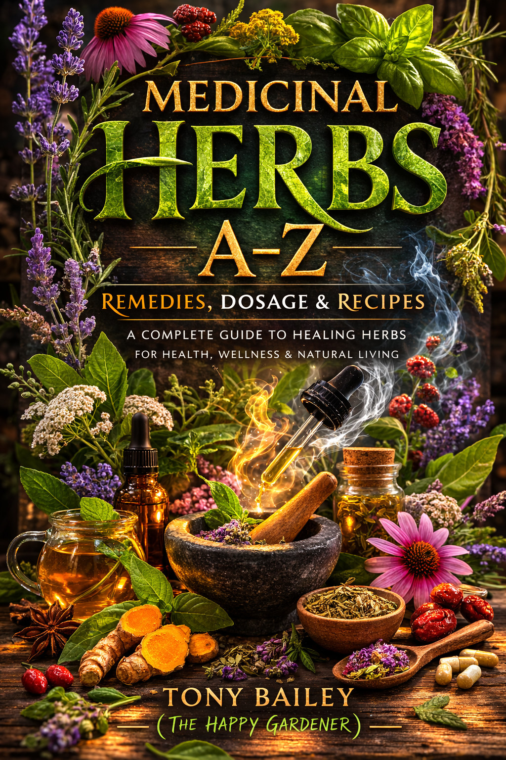 Medicinal Herbs A–Z: Remedies, Dosage & Recipes by The Happy Gardener