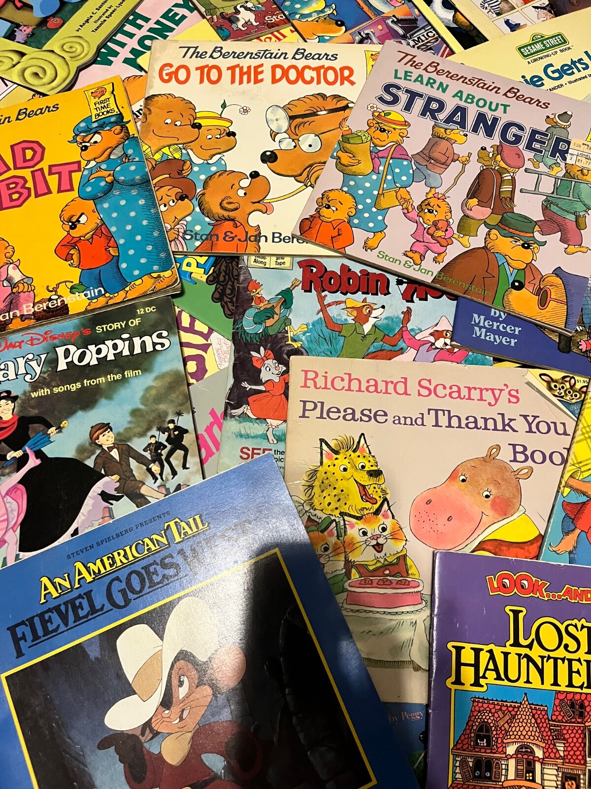 Random Lot of 20 Picture Books For Kids Bernstein Bears Vintage to Now