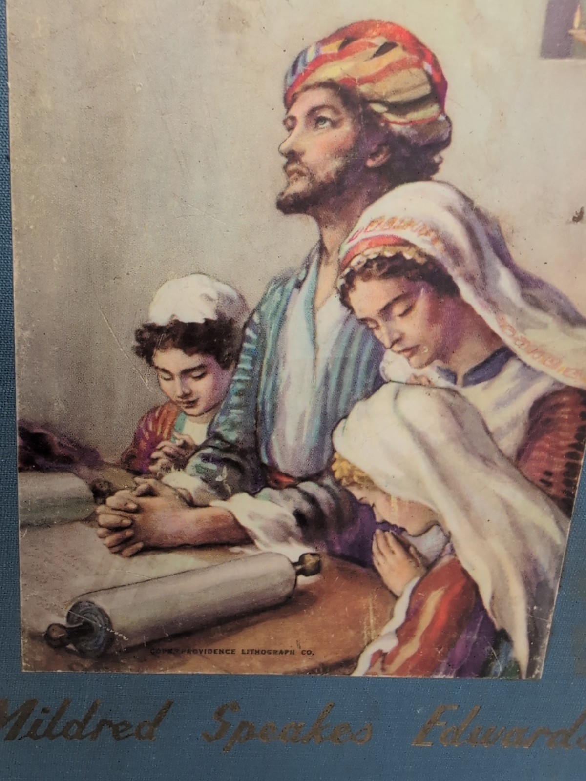 1948 Vtg Bible Homes & Families Mildred Edwards Christian Children Book Picture