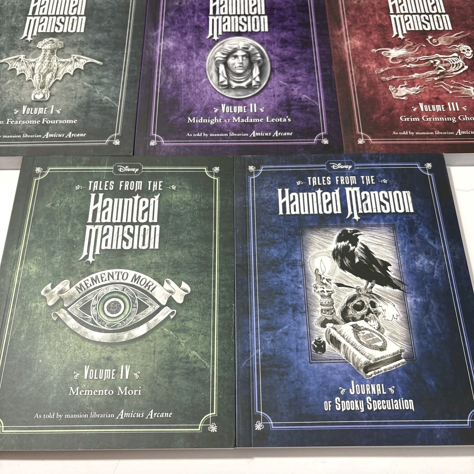 Disney Tales From The Haunted Mansion 5-BOOK BOX SET Journal Amicus Arcane
