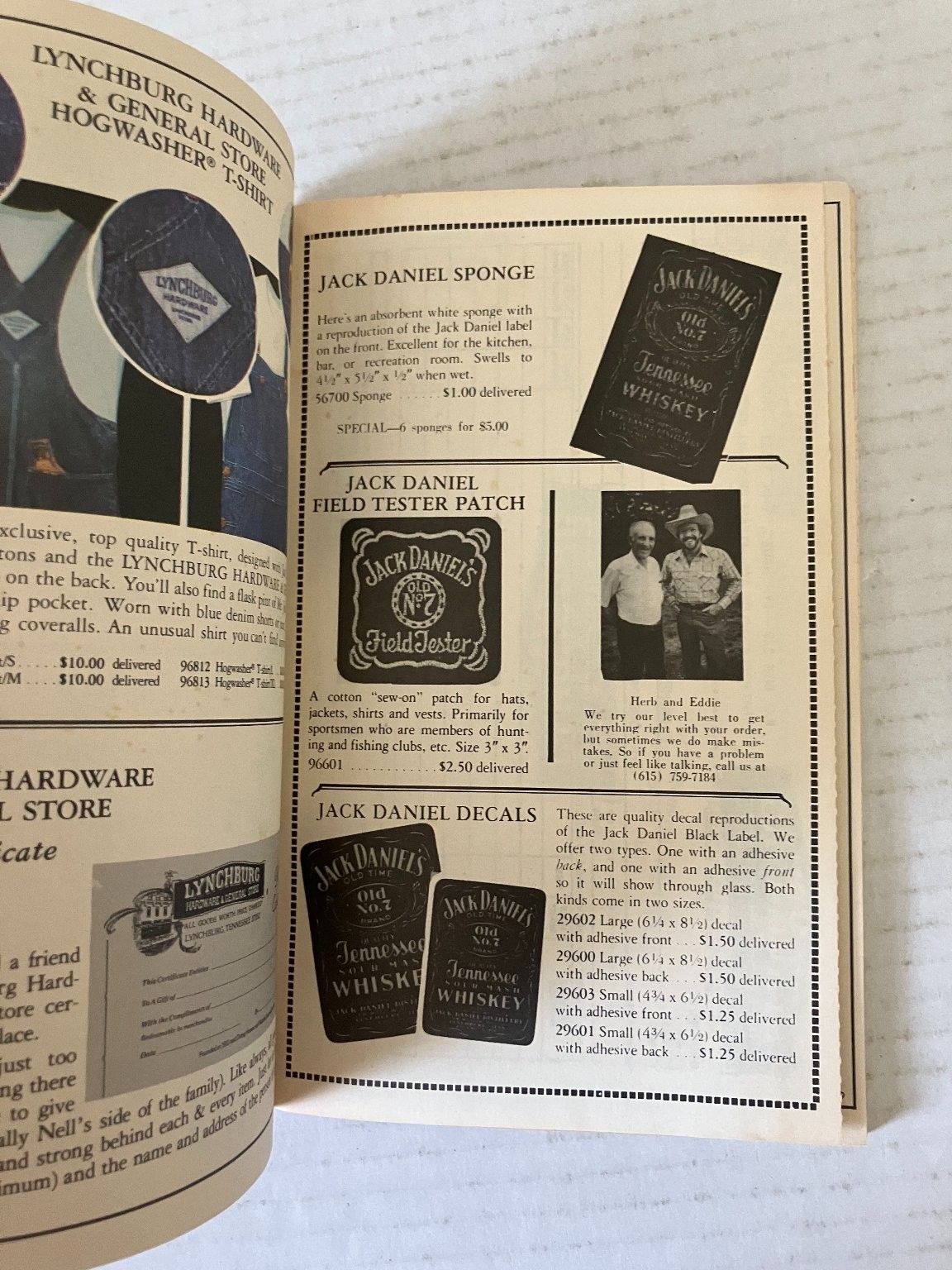 Lynchburg Hardware General Store Catalog Jack Daniel’s Vintage Collectible