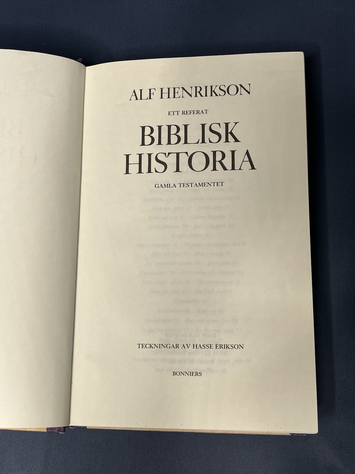 Alf Henrikson Gamla Testamentet Biblisk Historia Teckningar Av Hasse Erikson