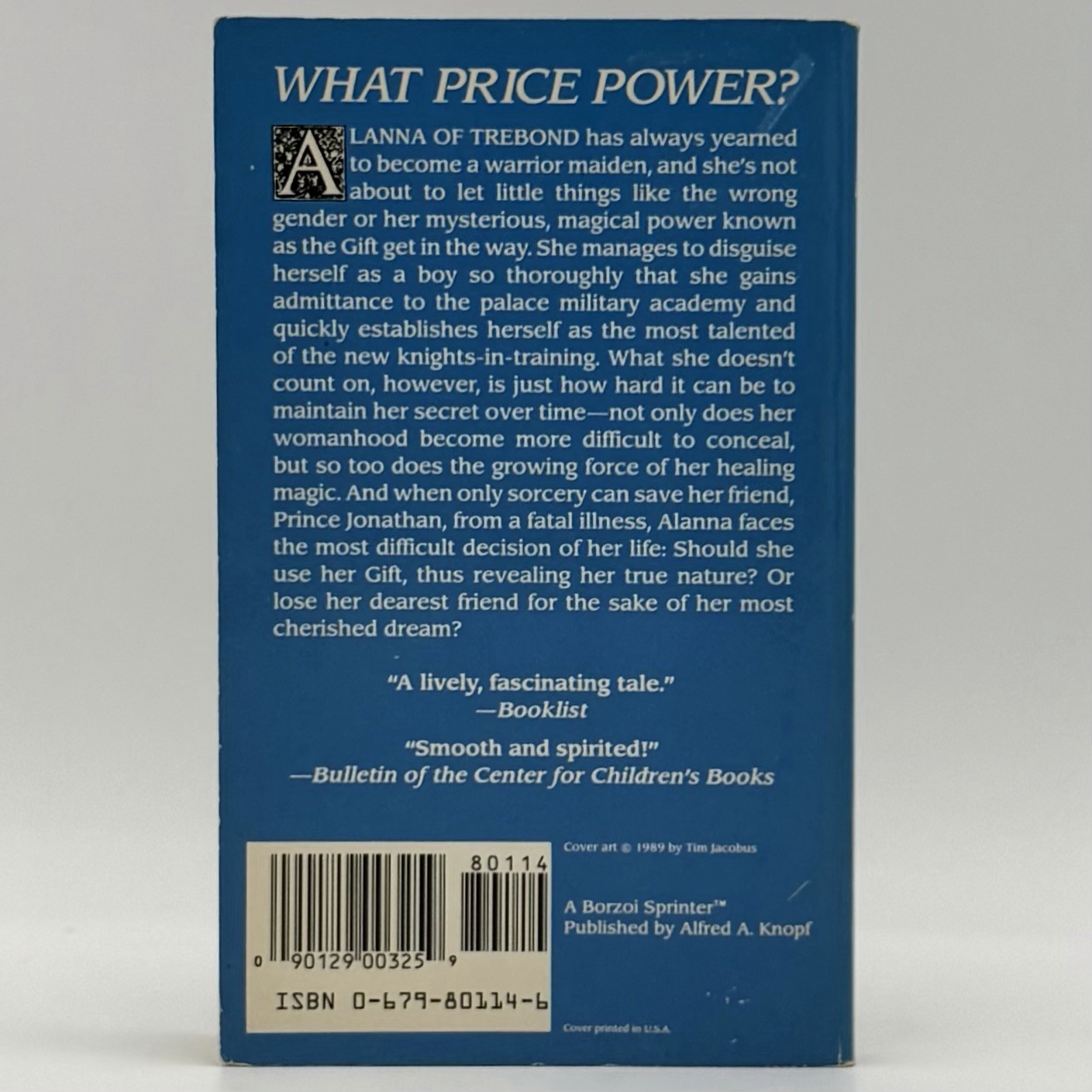 Song of the Lioness 1-4 – Tamora Pierce (mmpb set, 1st prints) Borzoi, 1989-1990