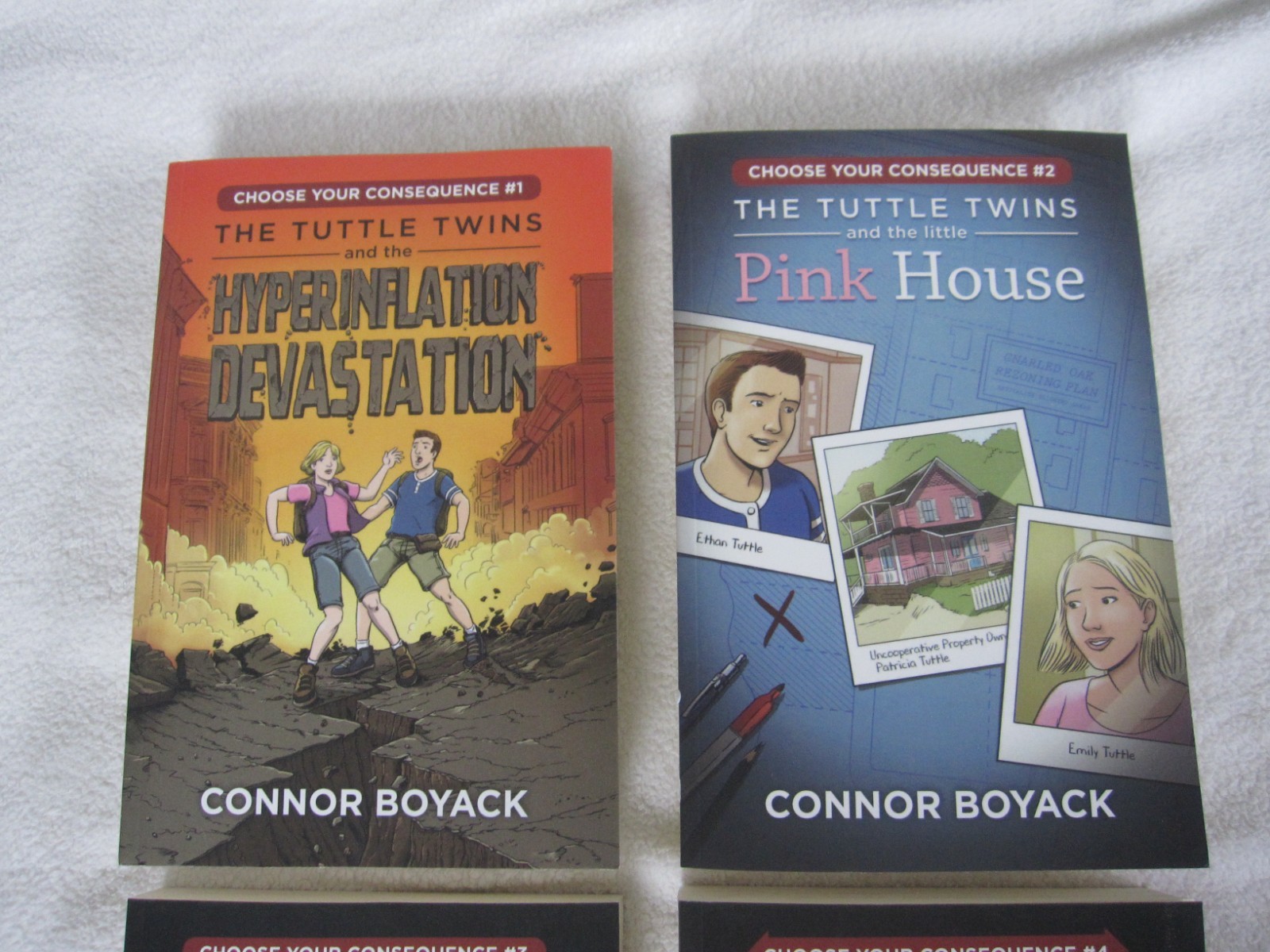4 Tuttle Twin Kids Teen Books Lot Set Choose Your Own Consequence Connor Boyack