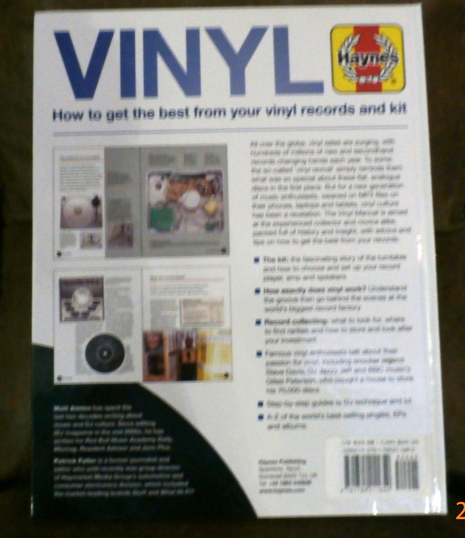 VINYL Owners Workshop Manual by Matt Anniss and Patrick Fuller (NEW) 188 Pages