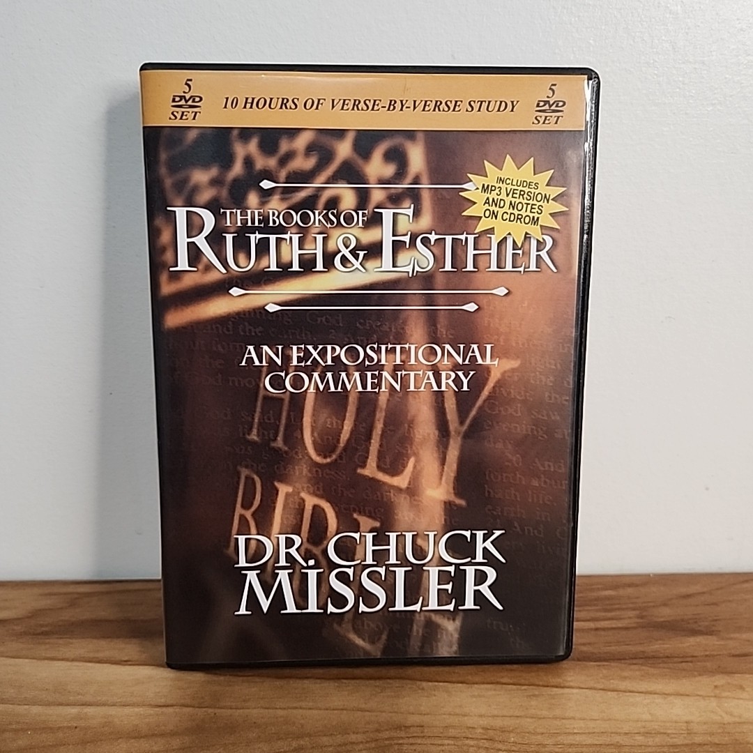 The Books of Ruth & Esther Commentary Chuck Missler 2009, 5 DVD Set + MP3 CD-ROM