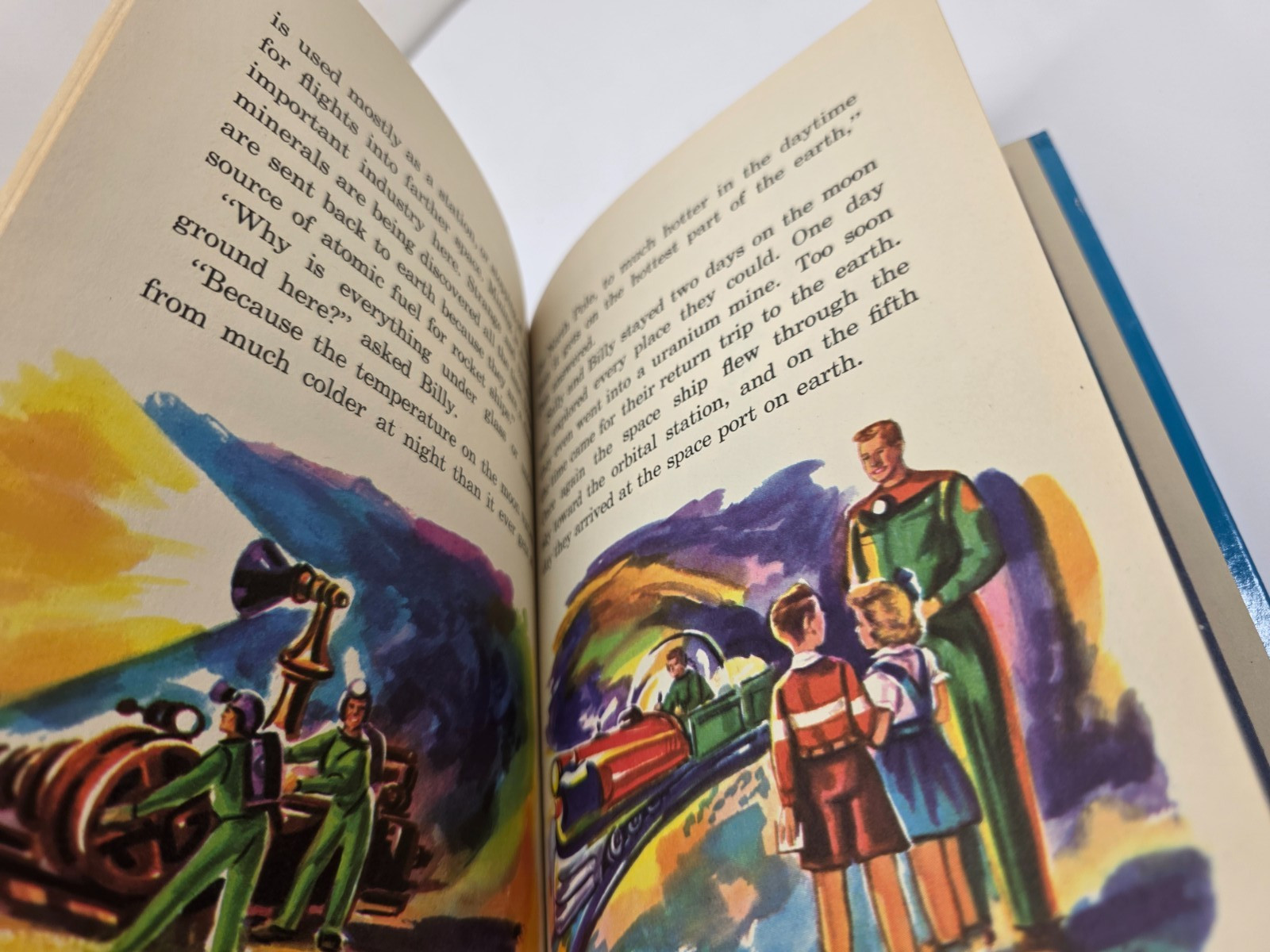 Vintage 1952 Space Ship To The Moon Hardcover Book Rand Mcnally