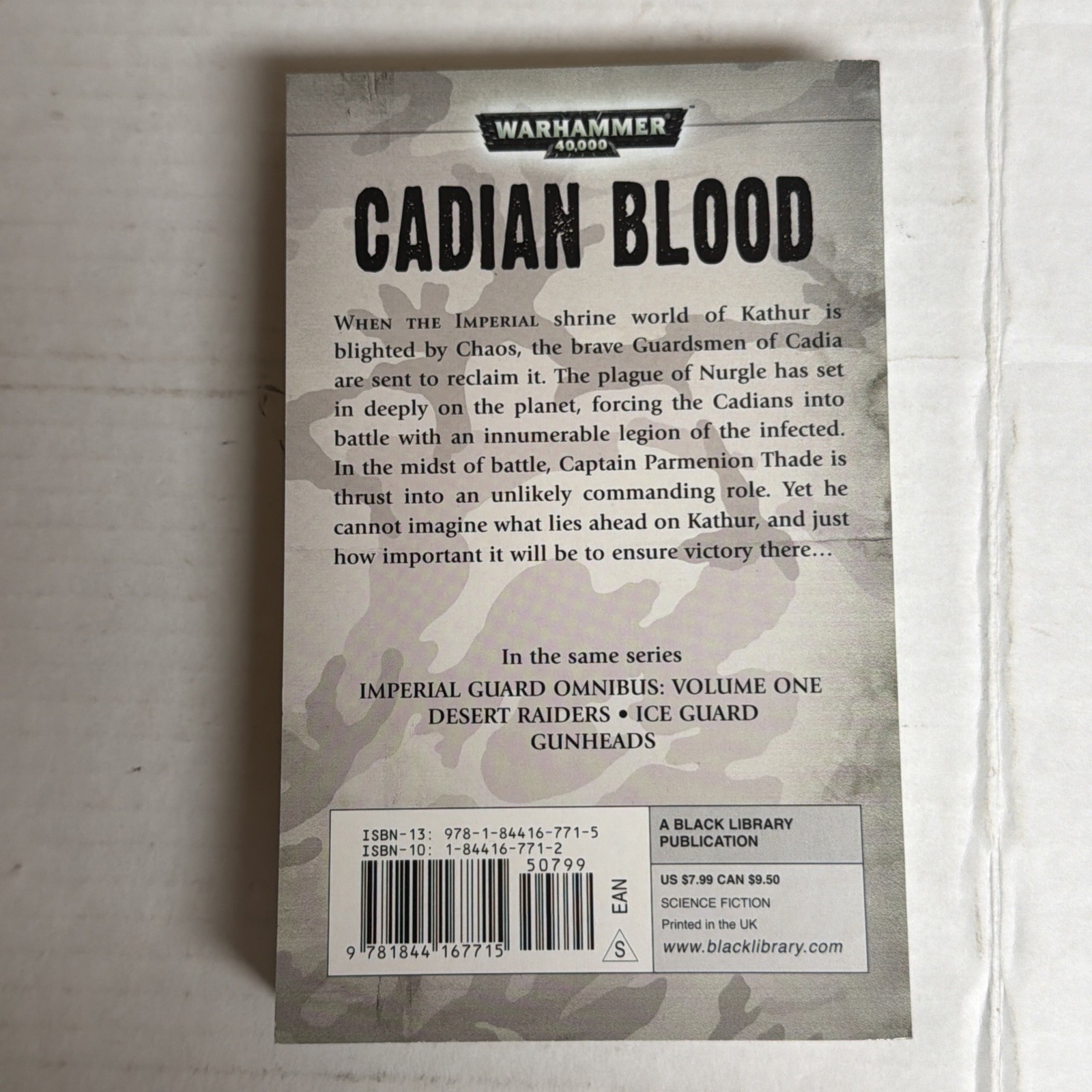 Cadian Blood by Aaron Dembski-Bowden 2009 Warhammer 40k 1st Print