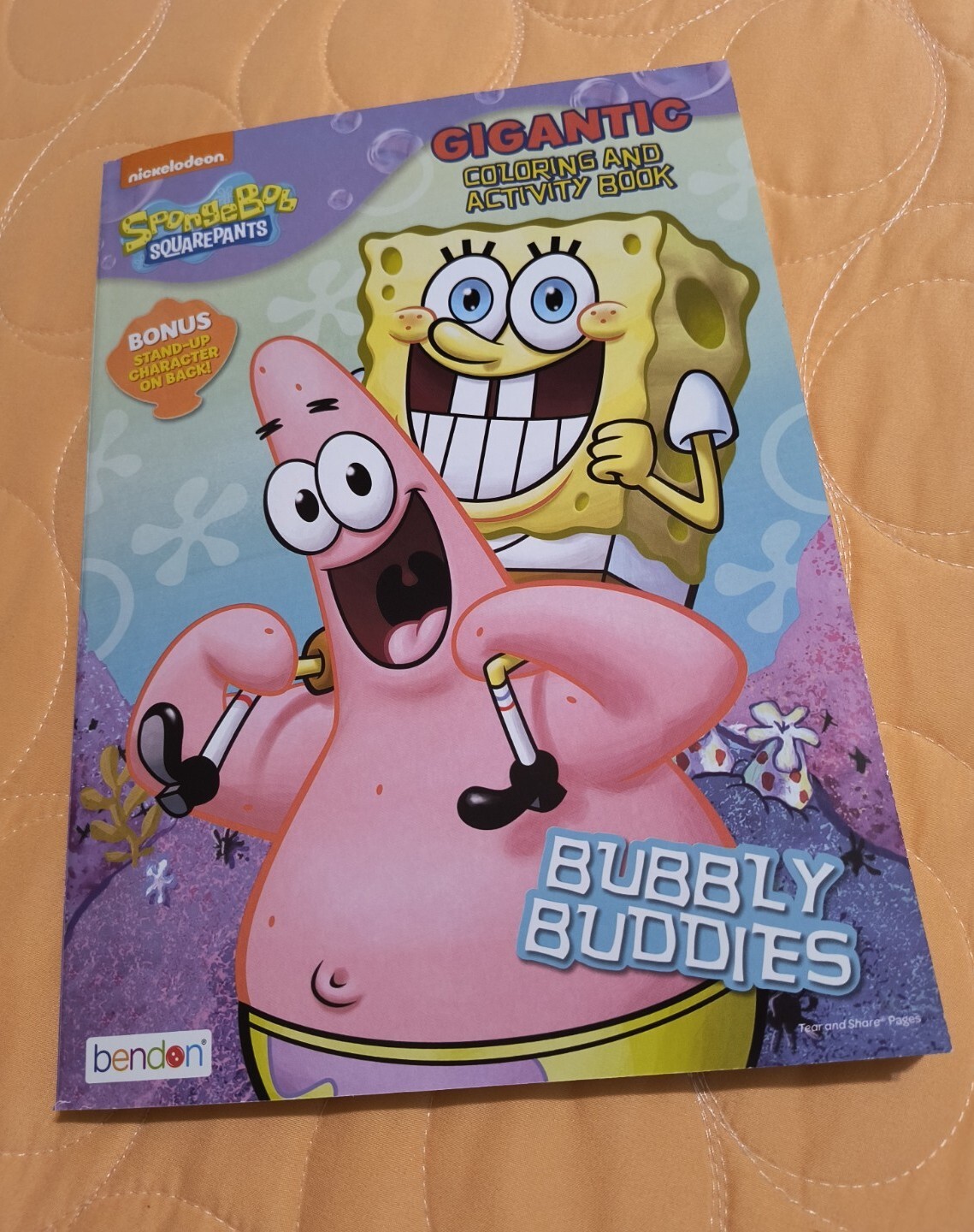 SpongeBob SquarePants “Bubbly Buddies” Gigantic Coloring & Activity Book🆕🆓Ship