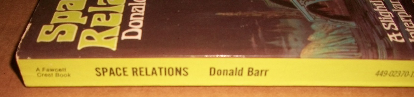 Space Relations Donald Barr Gothic Fawcett Crest P2370 $1.25 Feb 1975 1st prt EX