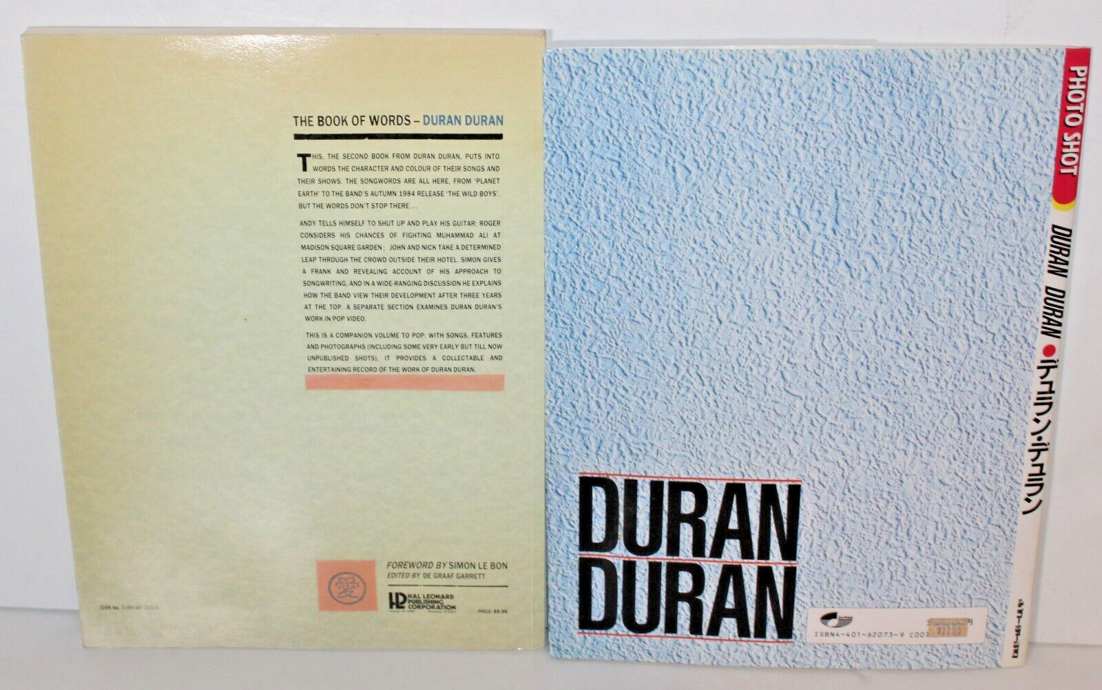 2 – Vintage 1984 Duran Duran Book lot OF WORDS & PHOTO SHOT w DJ Japan LP LYRICS