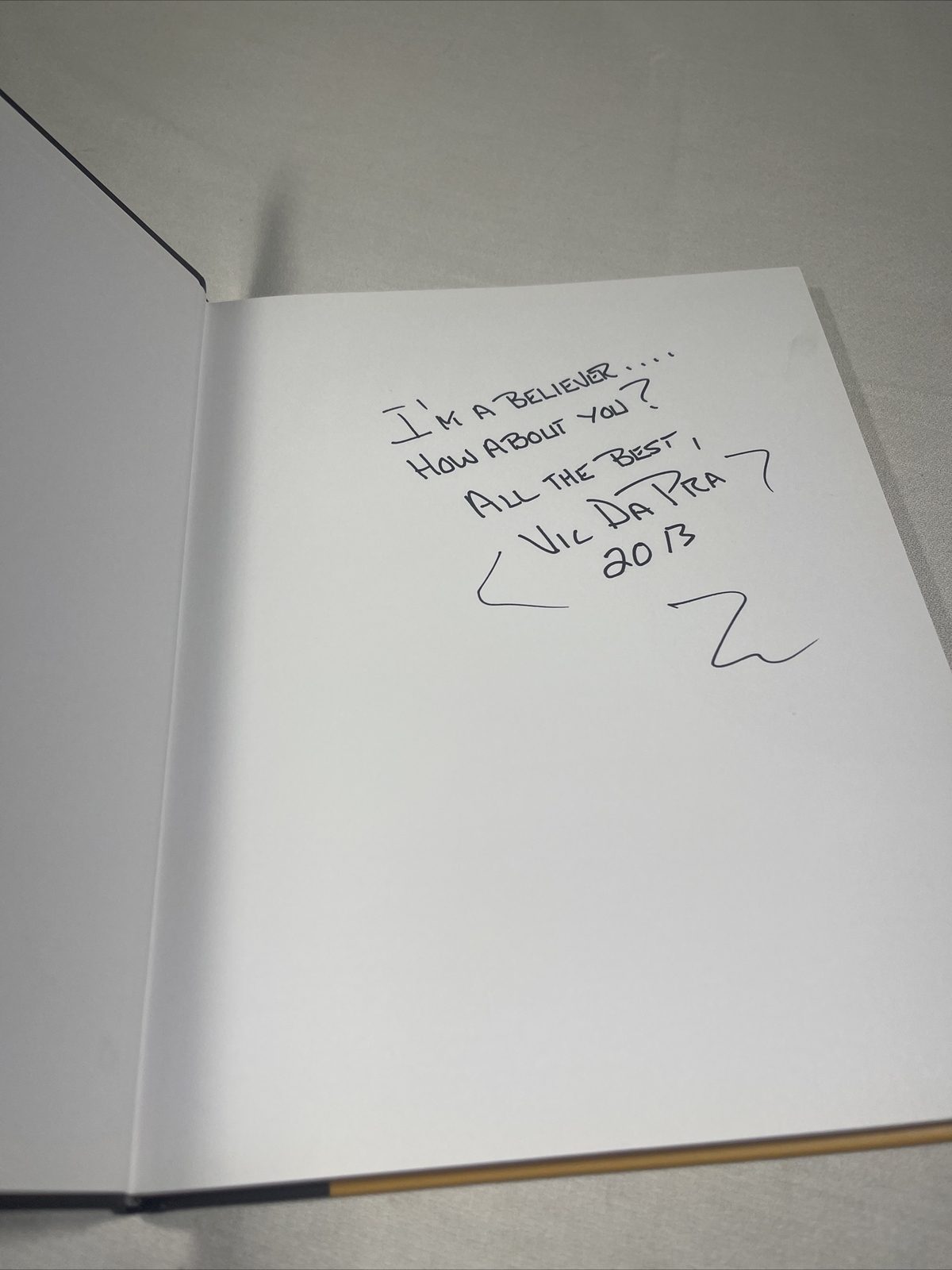 Burst Believers by Vic DaPra (English) Hardcover Book SIGNED