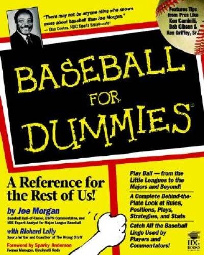 Baseball For Dummies – Paperback By Morgan, Joe – GOOD