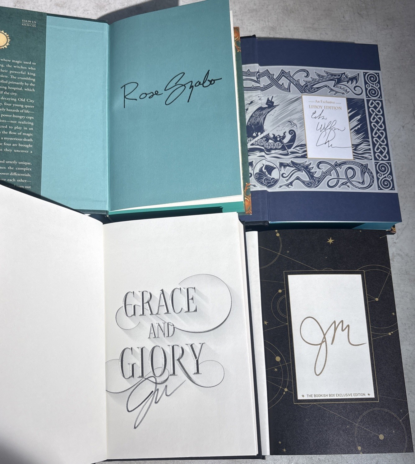 RARE AUTHOR SIGNED DELUXE HARDCOVER DJ NOVEL COLLECTION -Action/romance/suspense
