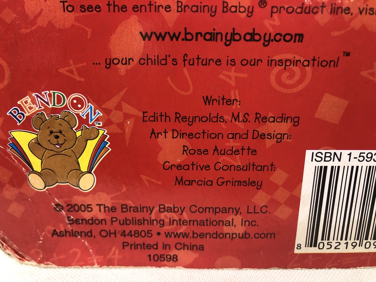Brainy Baby Animals Learning Tab Book ( 2005 Bendon Publishing)