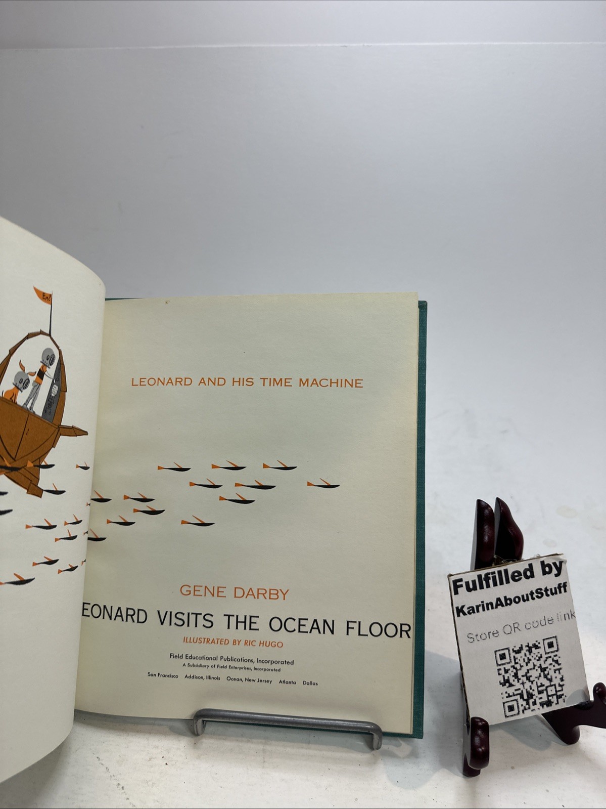 Leonard Visits Goes Lot of 5 Childrens Olympics Space Ocean HC 1960’s Gene Darby