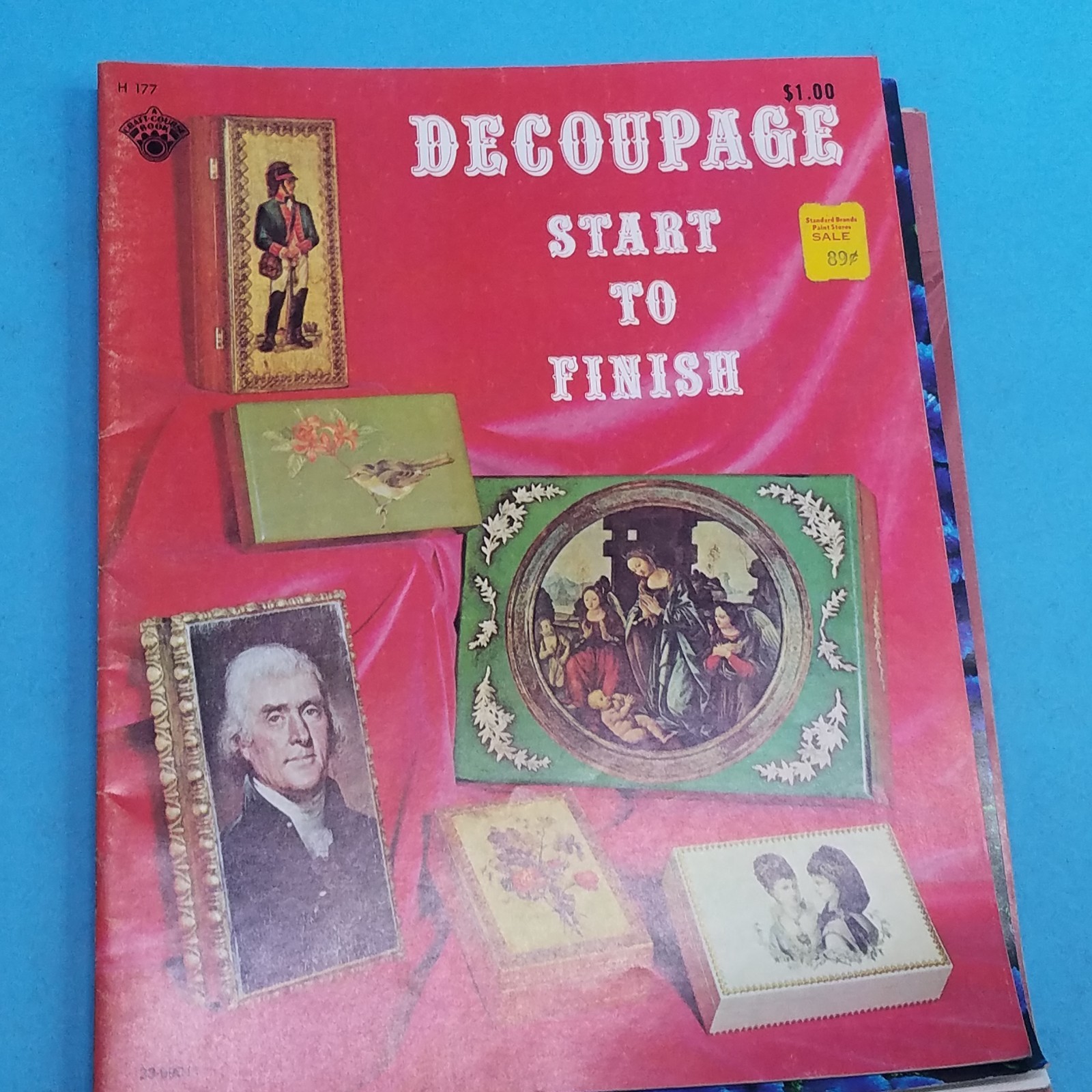 Lot of 9 Decoupage for Beginners miscellaneous arts and crafts books 1960s 70s