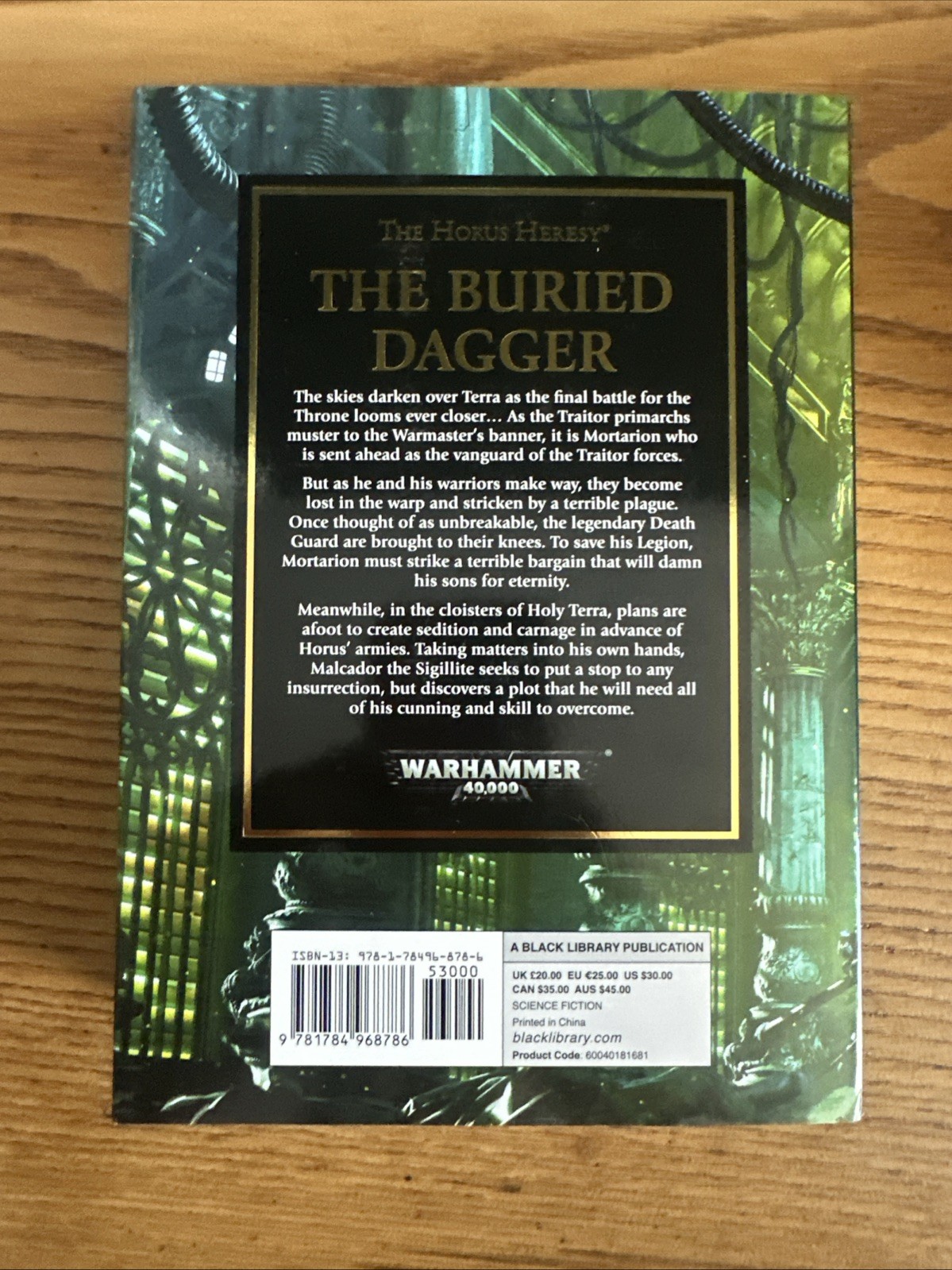 Warhammer 40K: Horus Heresy The Buried Dagger First Edition Hardcover