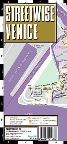 Streetwise Venice Map – Laminated City Center Street Map of V – VERY GOOD