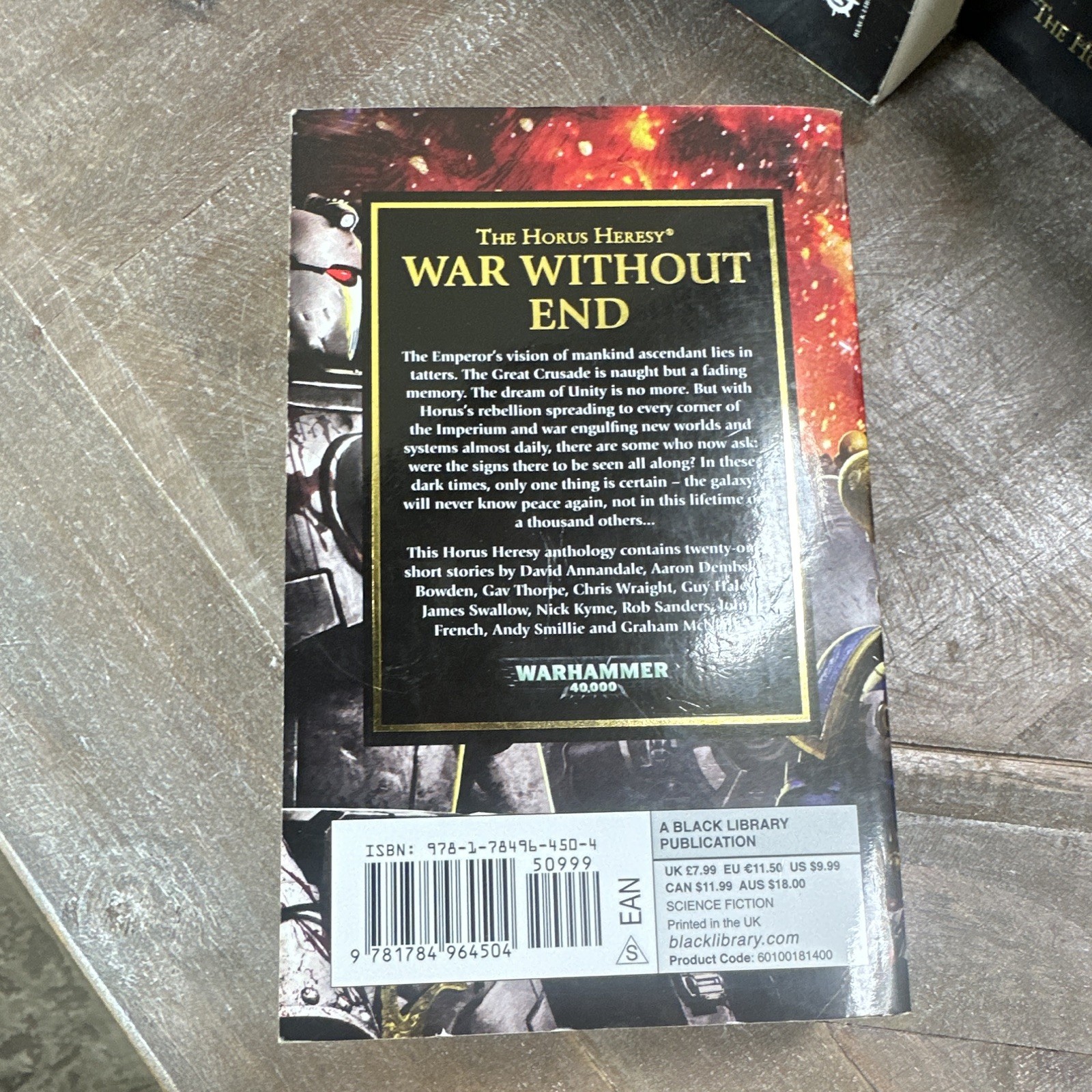The Horus Heresy book 33: War Without End Mass Market PB – Eng