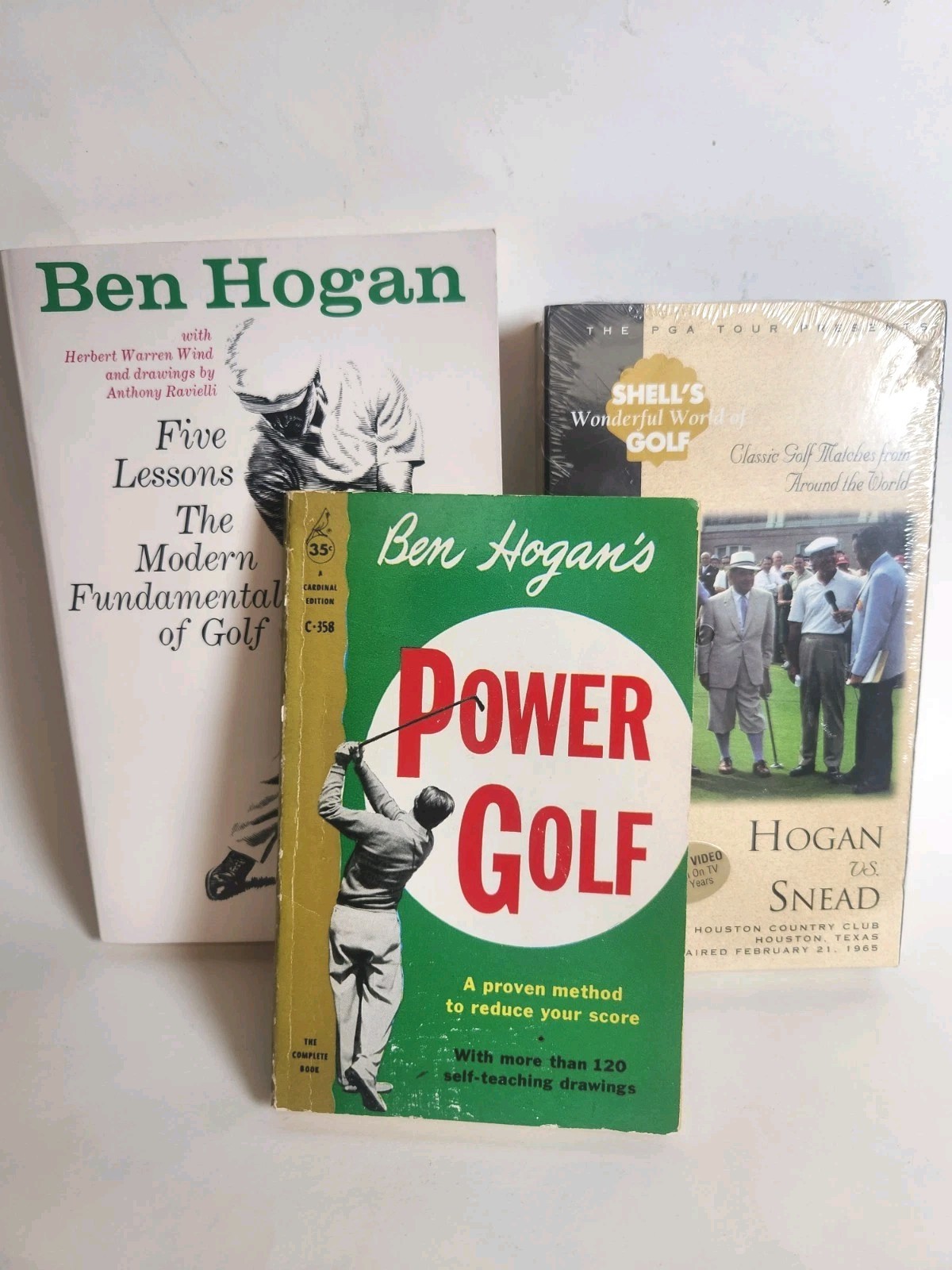 Ben Hogan Golf Lot Power Golf 1960 Five Lessons Hogan vs Snead Sealed DVD