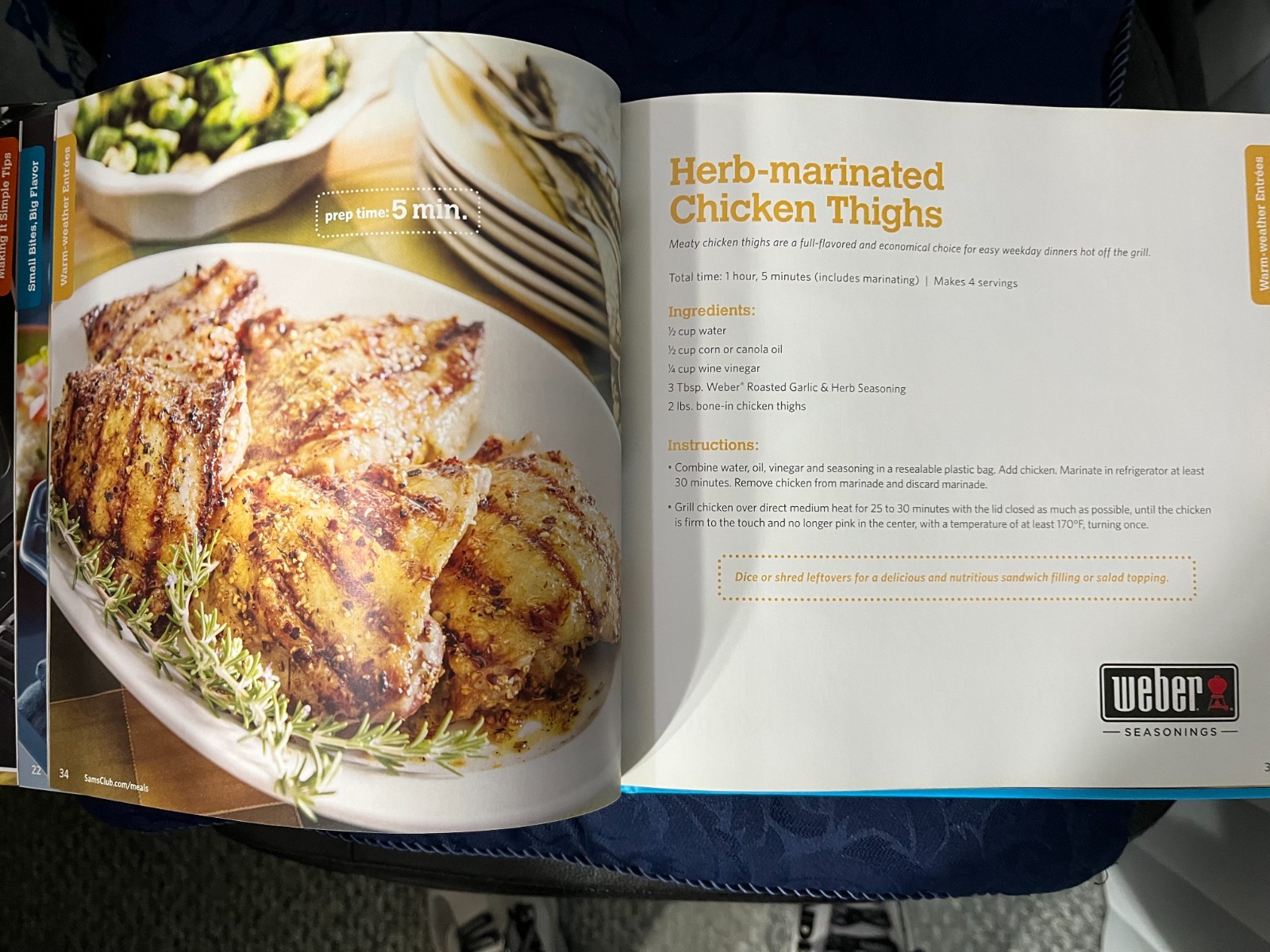 FRESH FAST & FABULOUS 3rd Edition Sam’s Club Cookbook 135 pages NEW