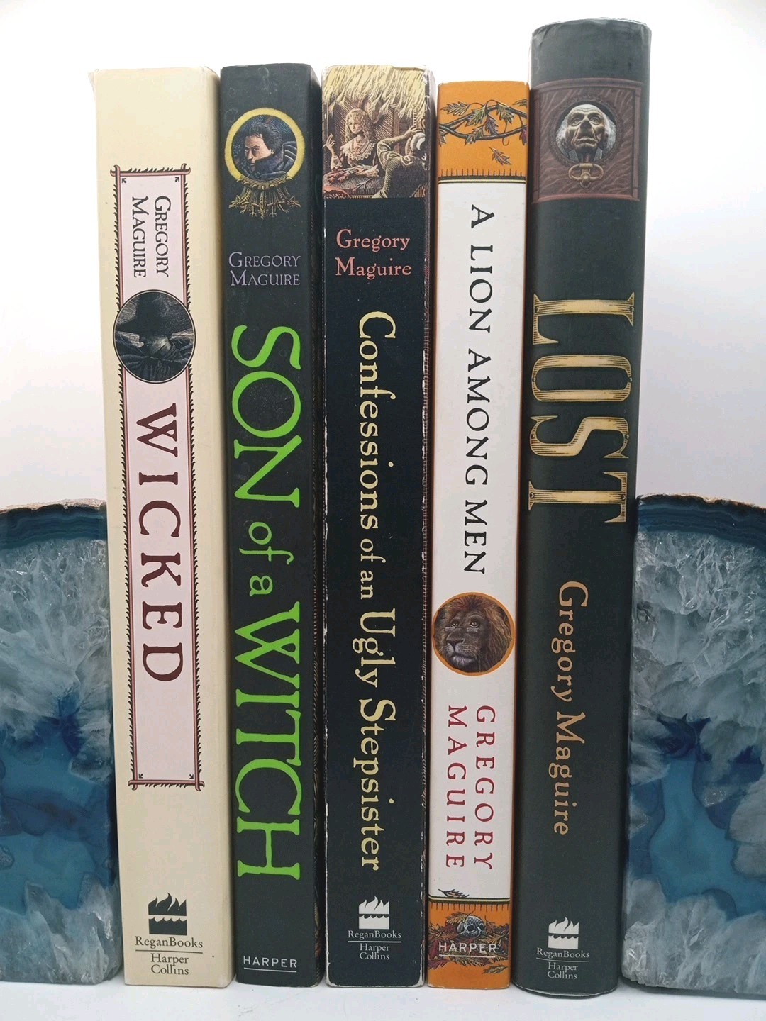 5 Book Lot Gregory Maguire Wicked Years Son Witch Lost Lion Ugly Stepsister