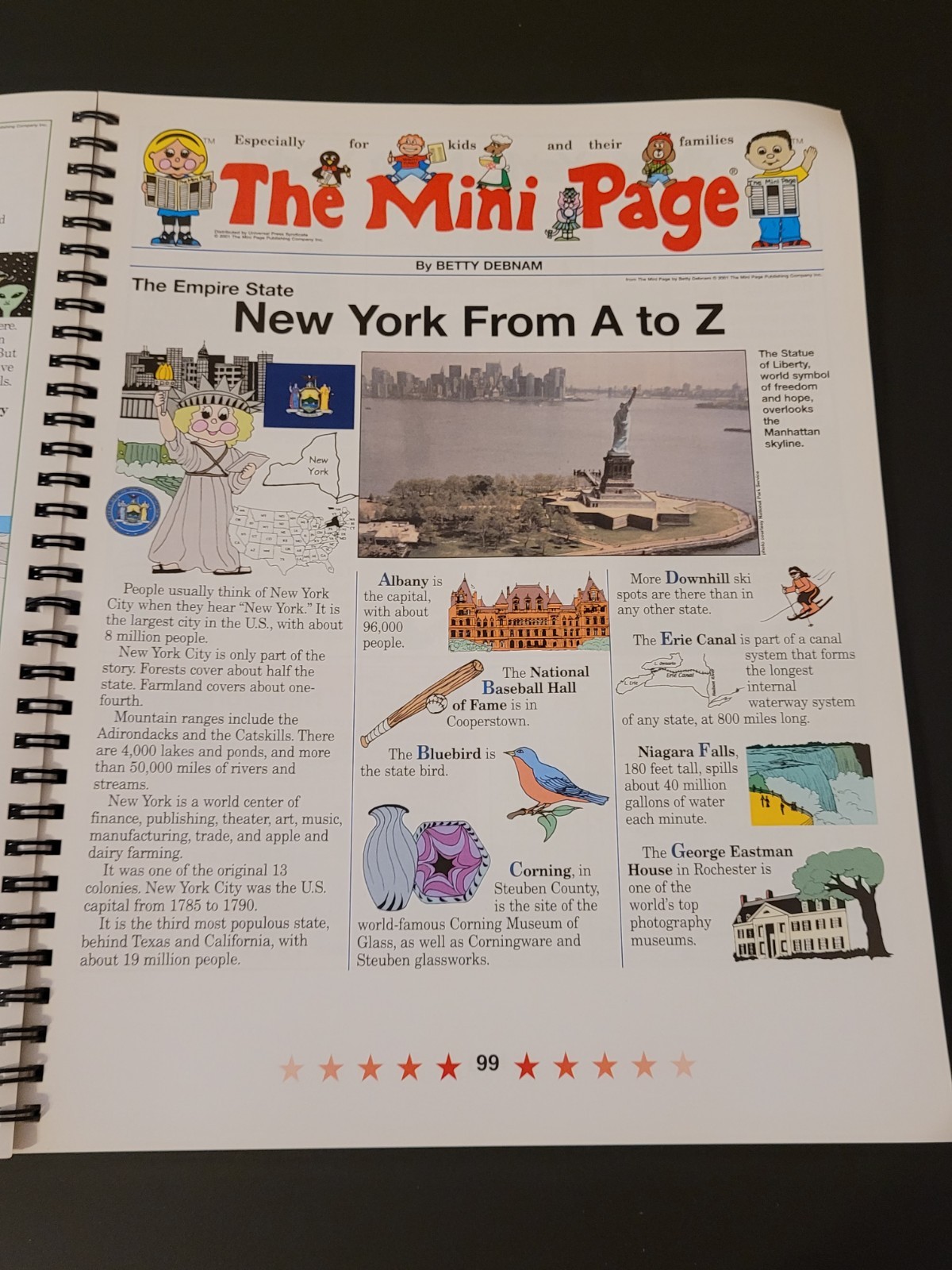 The Mini Page Book Of States By Betty Debnam – Spiral Bound