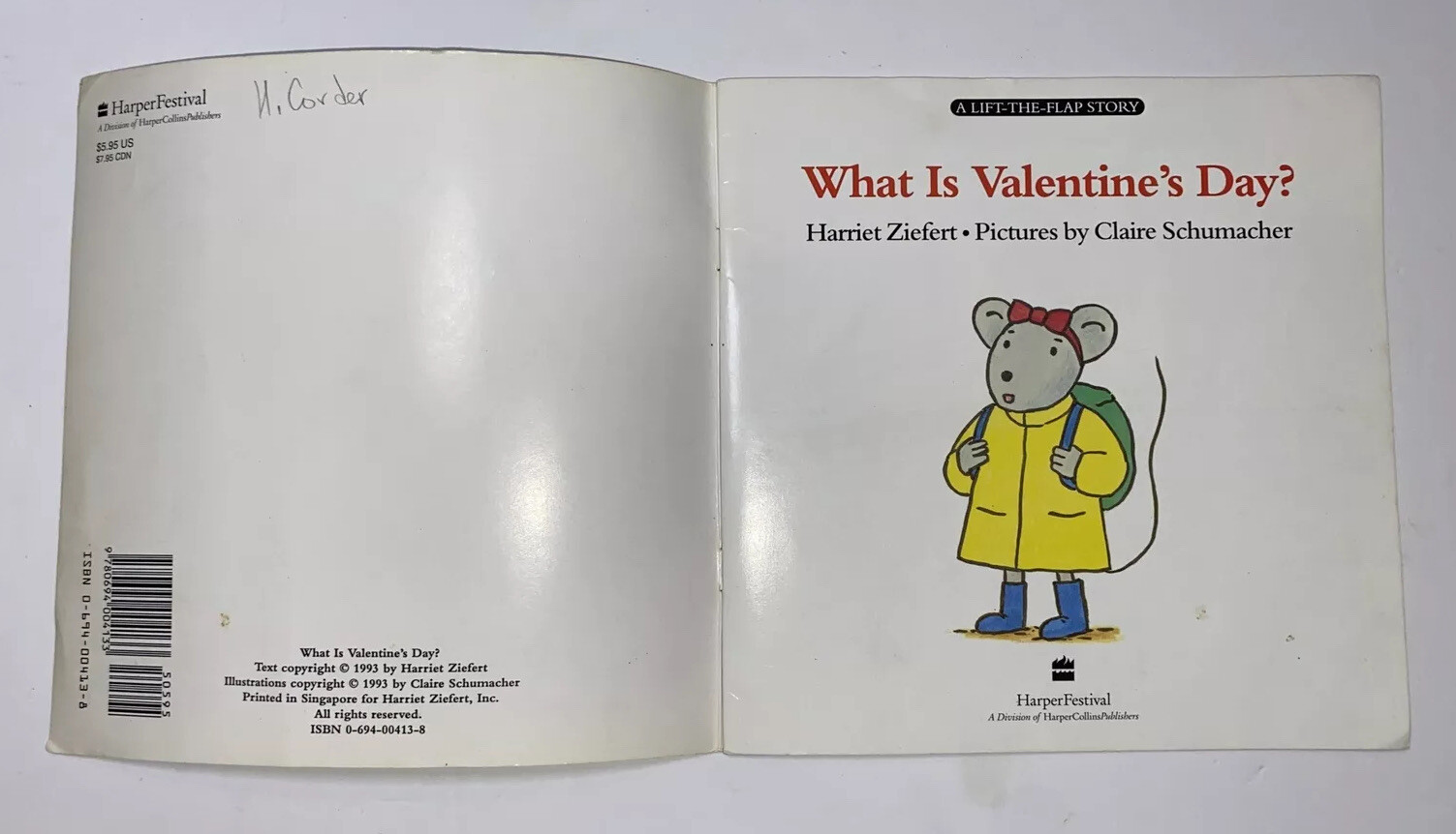 A Lift-The-Flap Story What is Valentine’s Day? by Harriet Ziefert PB