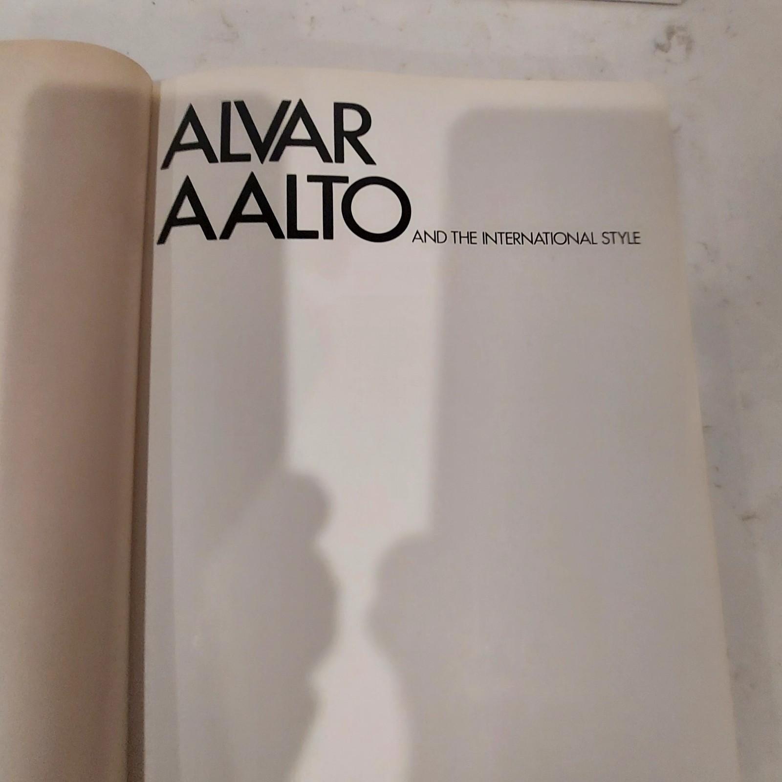 Alvar Aalto And The International Style Paul David Pearson 1978 1st. Publ. HC DJ